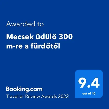 Apartment Mecsek Ueduelo Ingyenes Klimaval 300 M-re A Fuerdotol Harkany